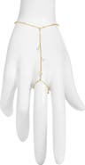 VIDAKUSH Dainty Cubic Zirconia Drop Hand Chain