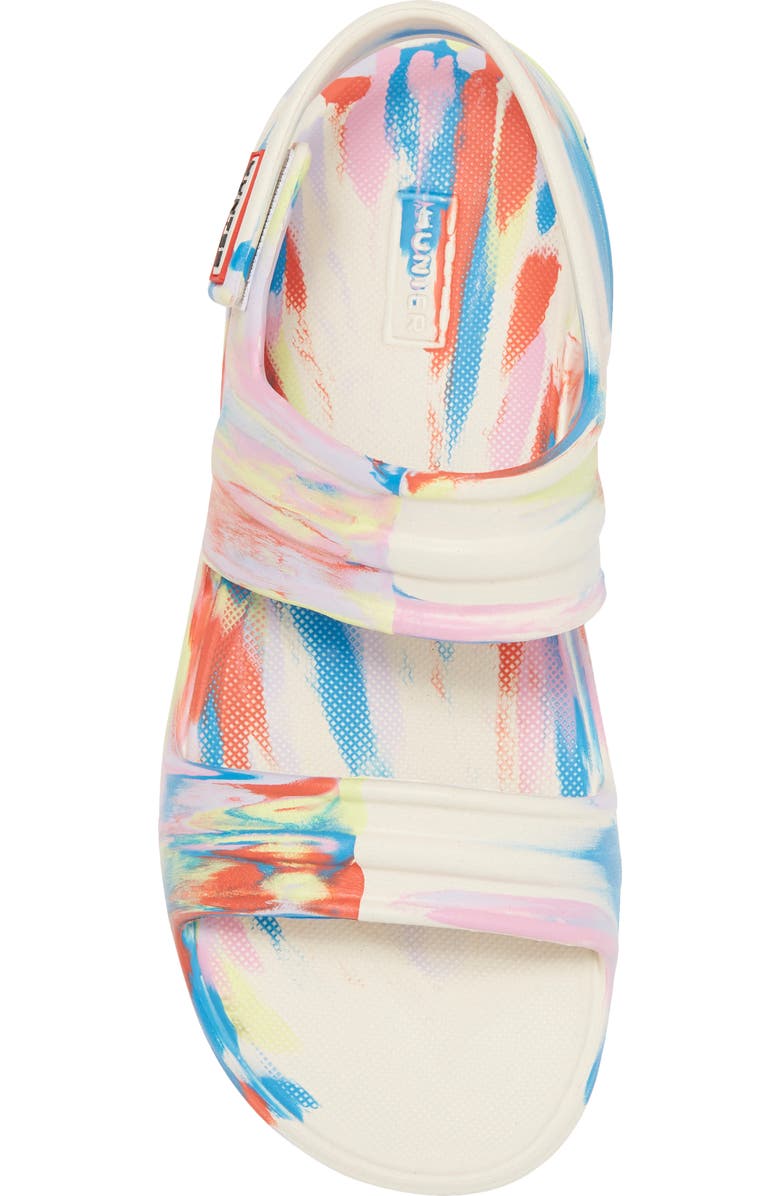 Hunter Bloom Algae Foam Marble Sandal, Alternate, color, Shaded White