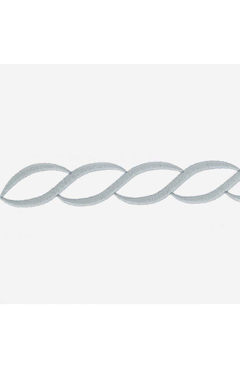 Matouk Classic Chain Set of 2 Pillowcases, Alternate, color, Silver