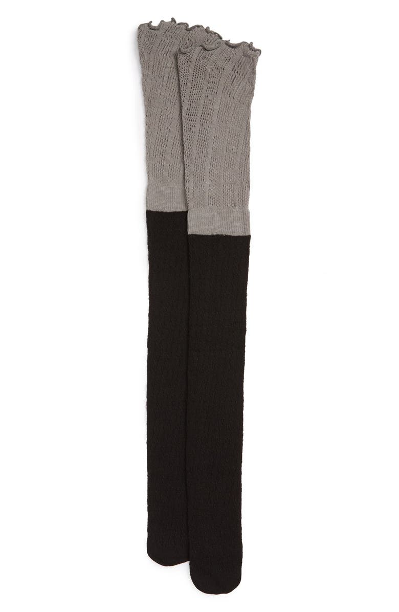 BP. Two-Tone Over the Knee Socks, Main, color, 