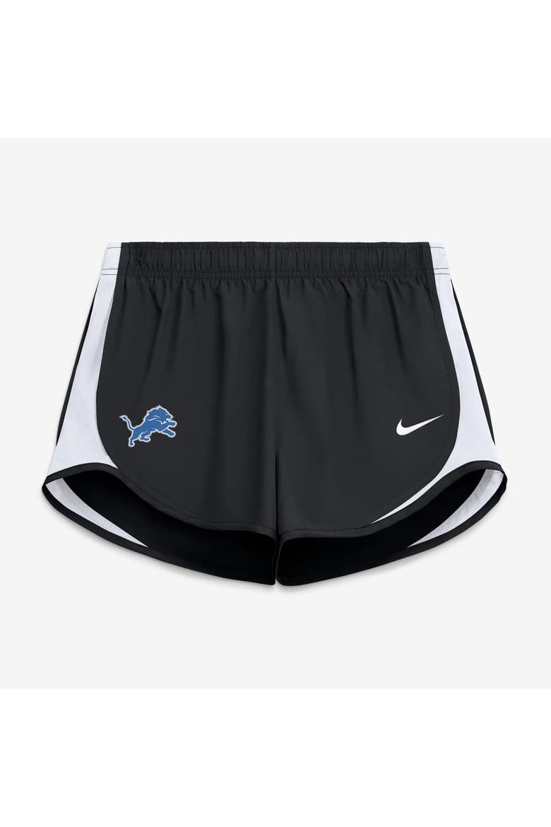 Women's Nike Black Detroit Lions Tempo Mid-Rise Dri-FIT Shorts, Alternate, color, Black