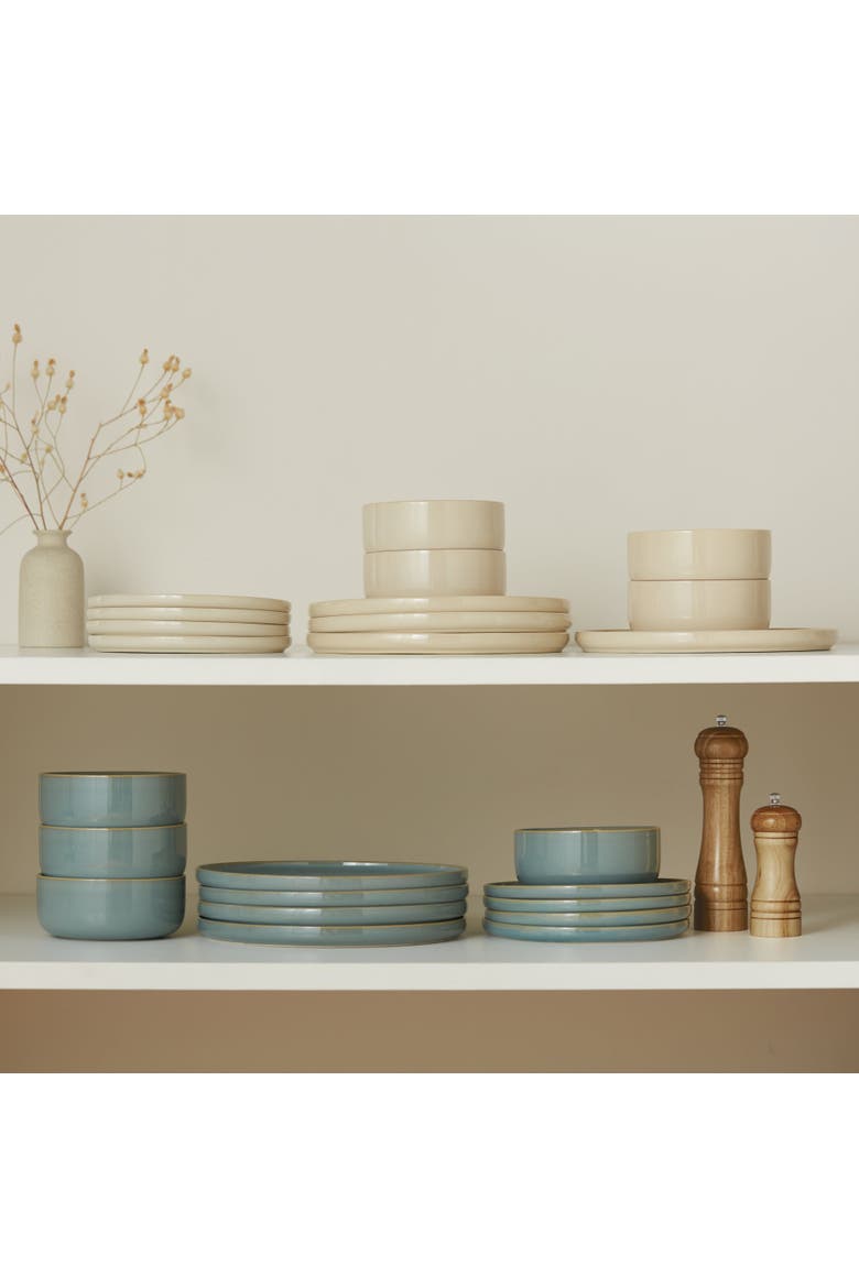 Somerset Collection Ceramic Dinnerware Set - 12 Piece, Service for 4, Alternate, color, Sage Green
