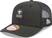 New Era Men's New Era Black New Orleans Saints 2025 Sideline 9SEVENTY Trucker Adjustable Hat