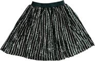 Lola + The Boys Candy Cane Sequin Striped Skirt