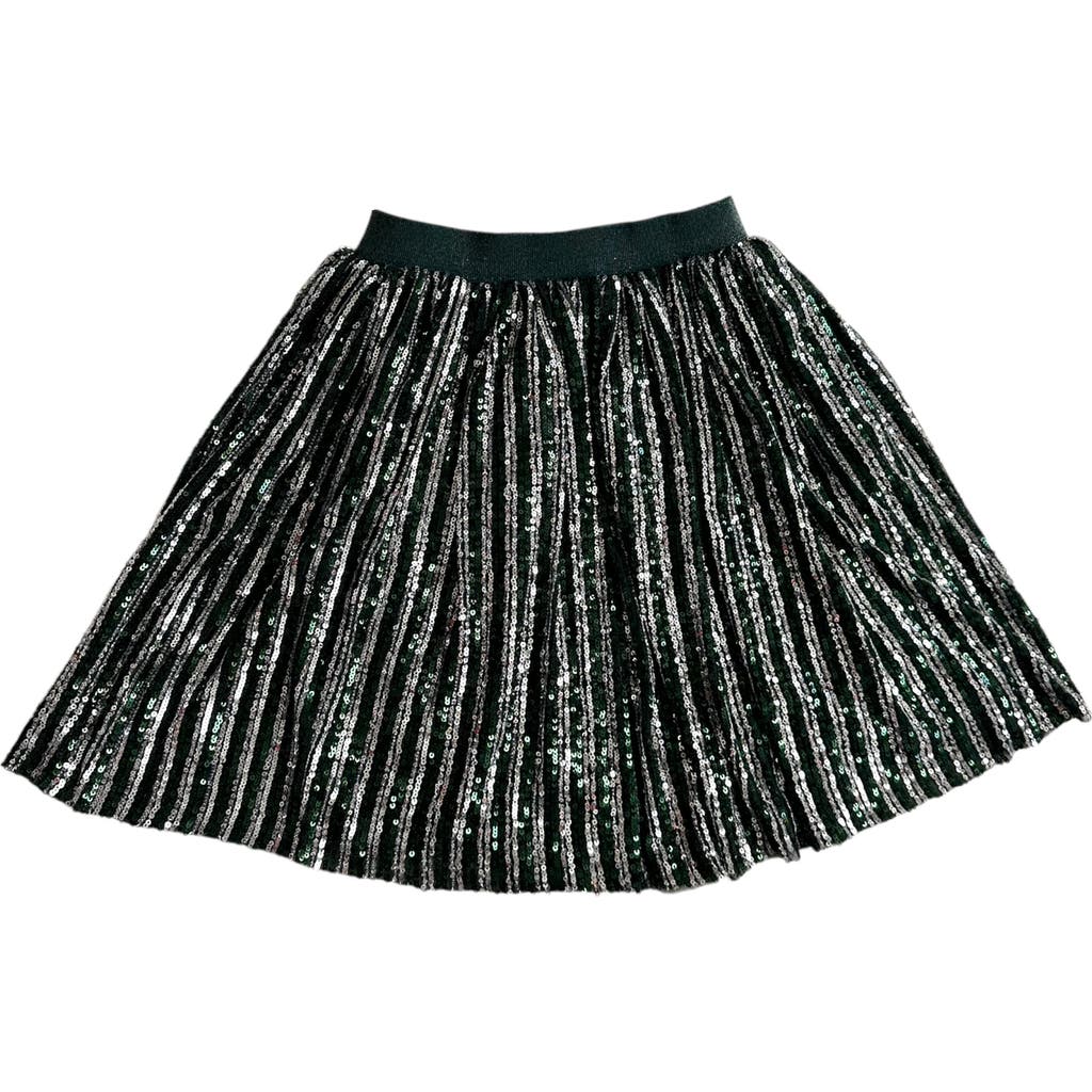 LOLA + THE BOYS LOLA + THE BOYS CANDY CANE SEQUIN STRIPED SKIRT
