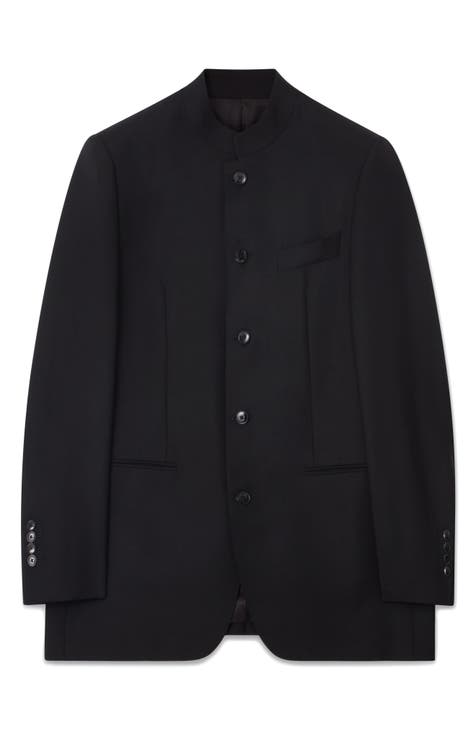 VTG John W. Nordstrom Black Sport Coat Blazer Jacket Union Made Wool Size  44 R