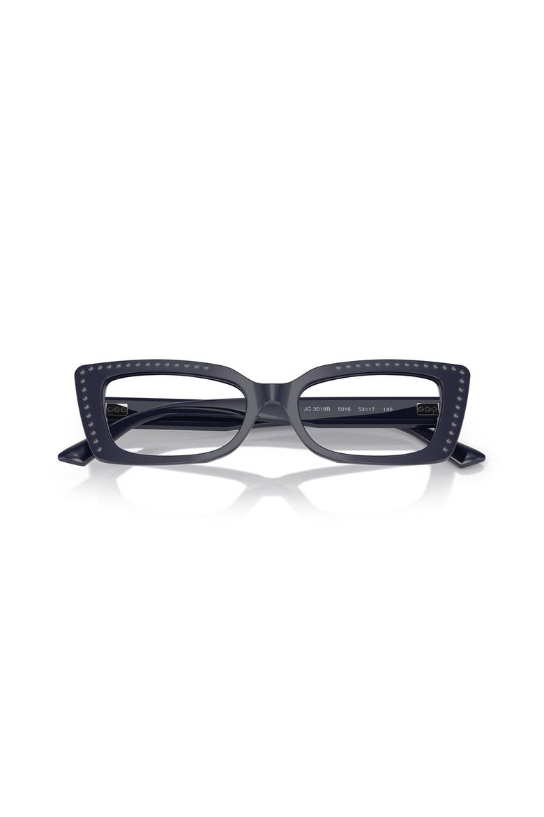 53mm Cat Eye optical glasses, Alternate, color, Blue