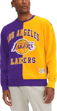 TOMMY JEANS Men's Tommy Jeans Purple/Gold Los Angeles Lakers Keith Split Pullover Sweatshirt