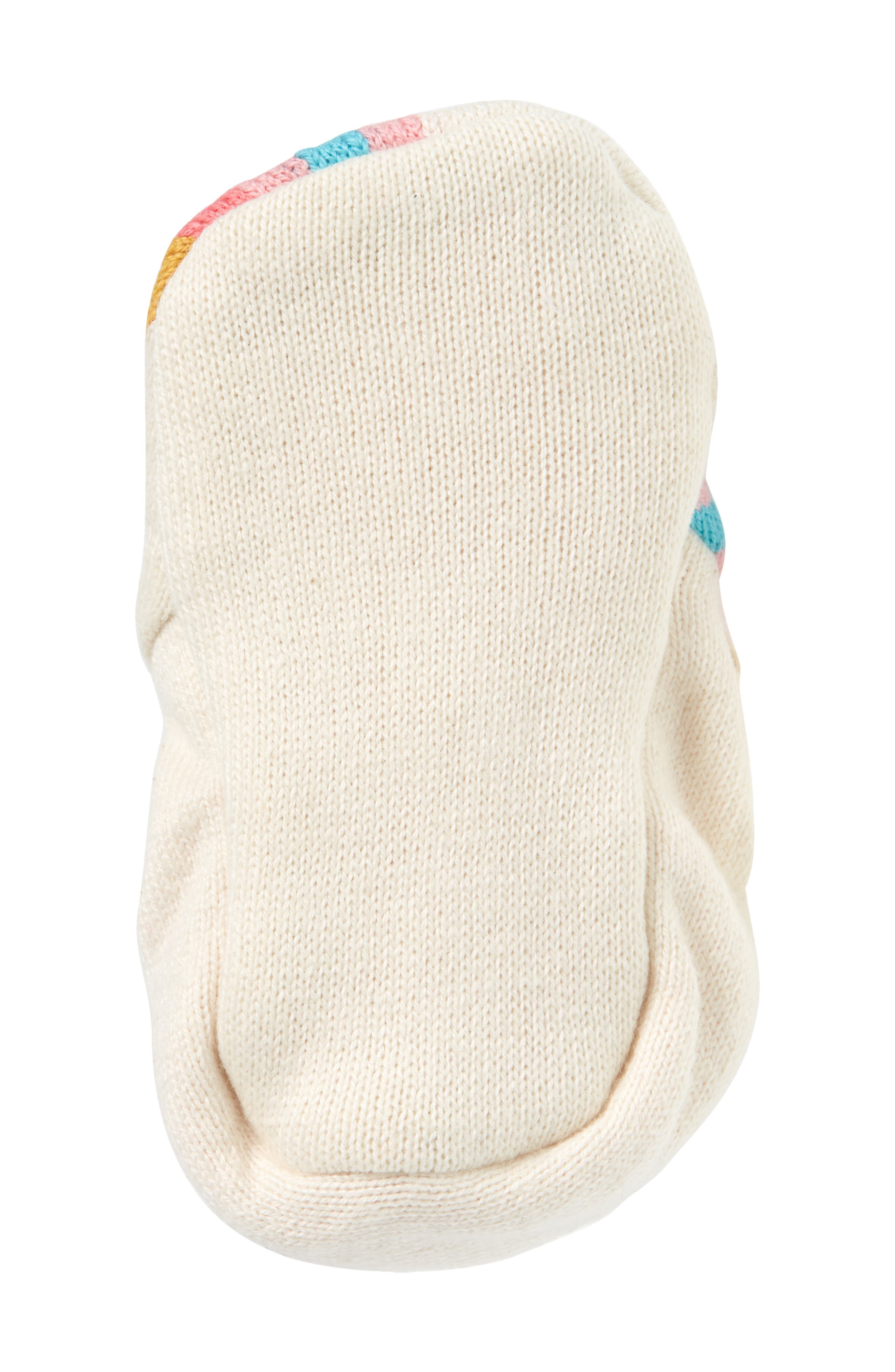 Rainbow Knit Crib Shoe, Alternate, color, PINK