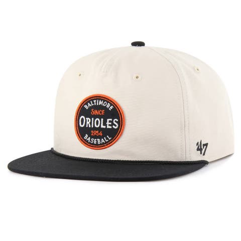 Men's '47  Natural Baltimore Orioles Payson Captain Snapback Hat