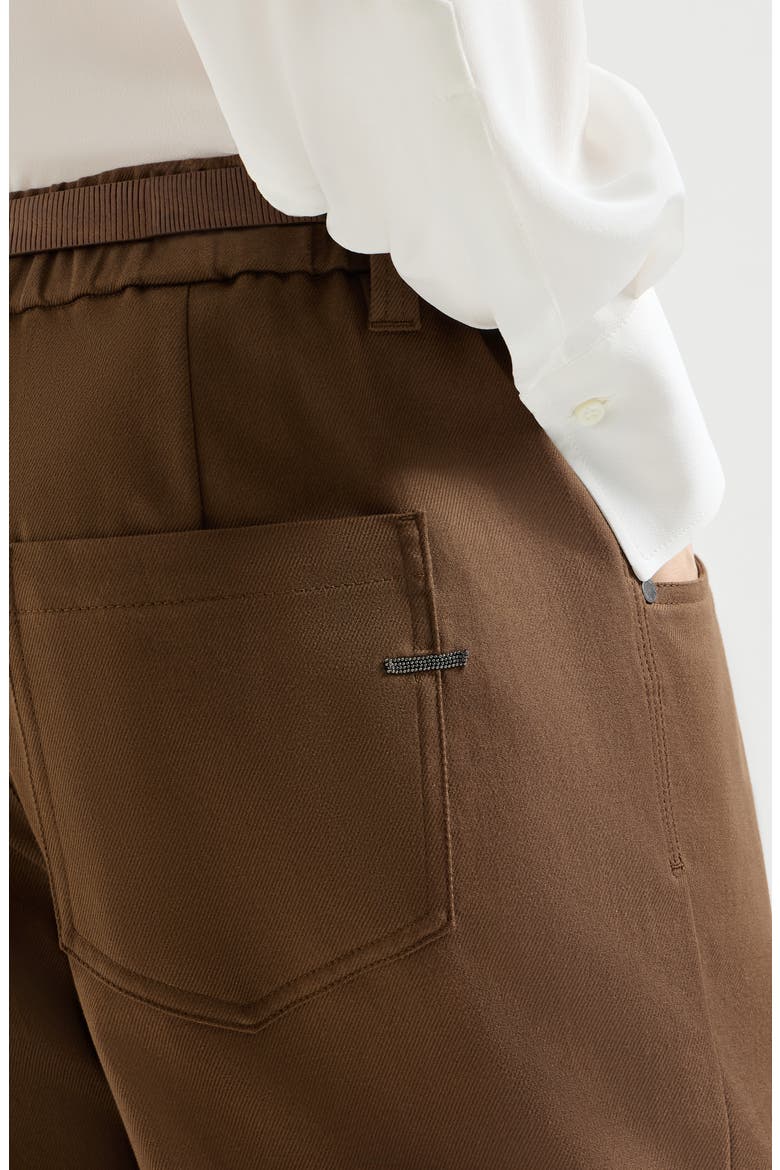 Baggy pull-on trousers, Alternate, color, Cigar