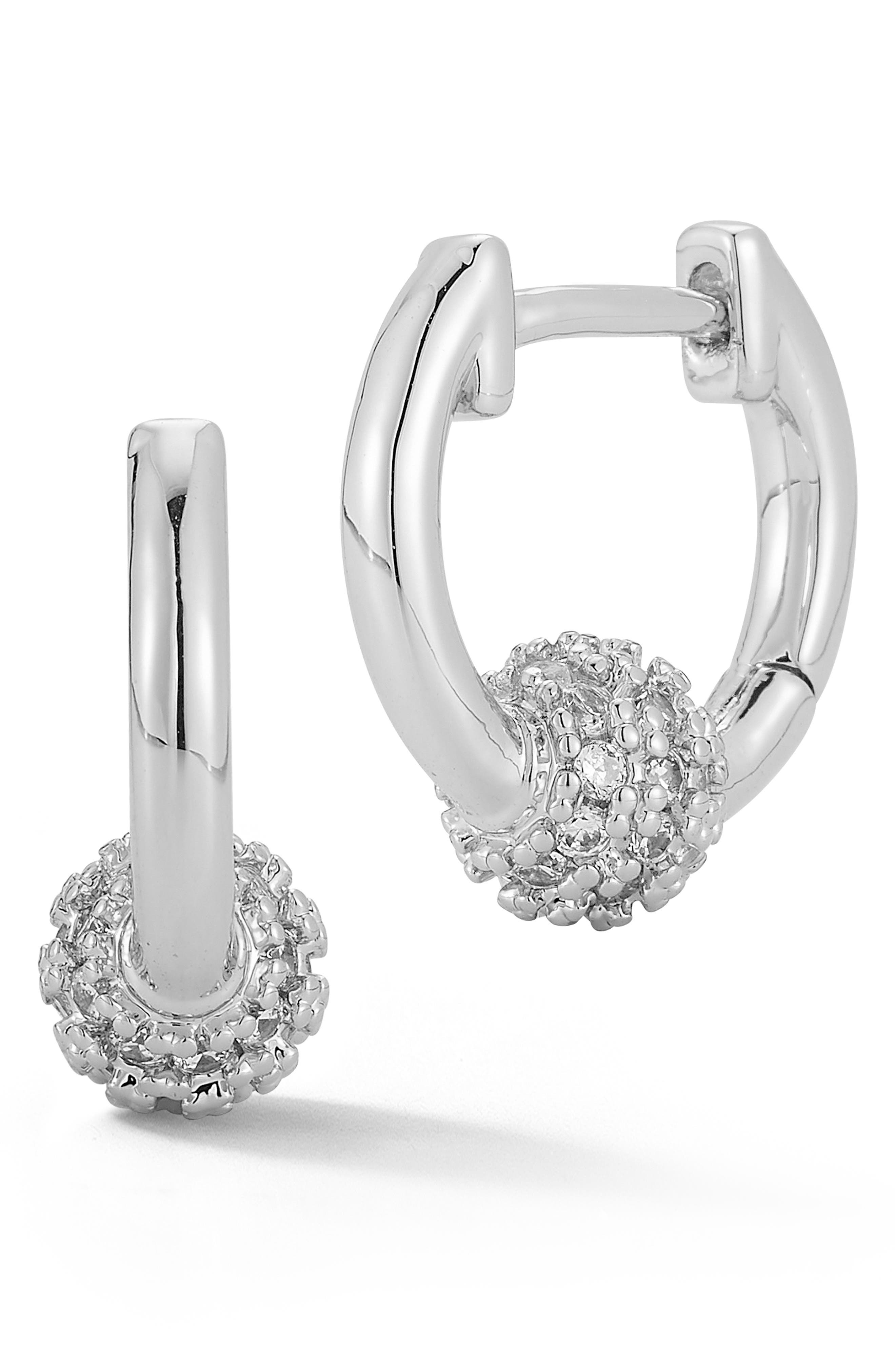 GLAZE JEWELRY Ball Huggie Hoop Earrings