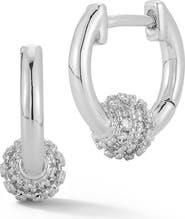 GLAZE JEWELRY Ball Huggie Hoop Earrings