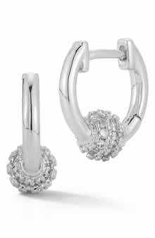 GLAZE JEWELRY Ball Huggie Hoop Earrings