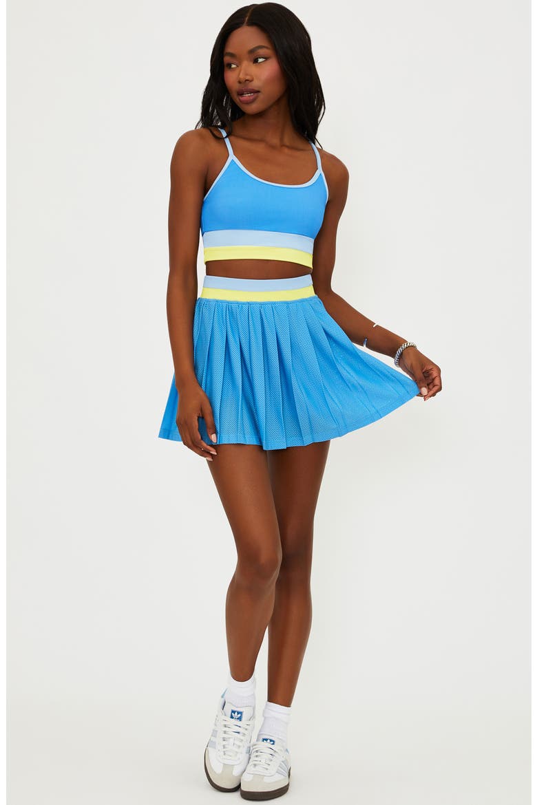 Irina High Waist Skort, Alternate, color, MARINA BLUE COLORBLOCK