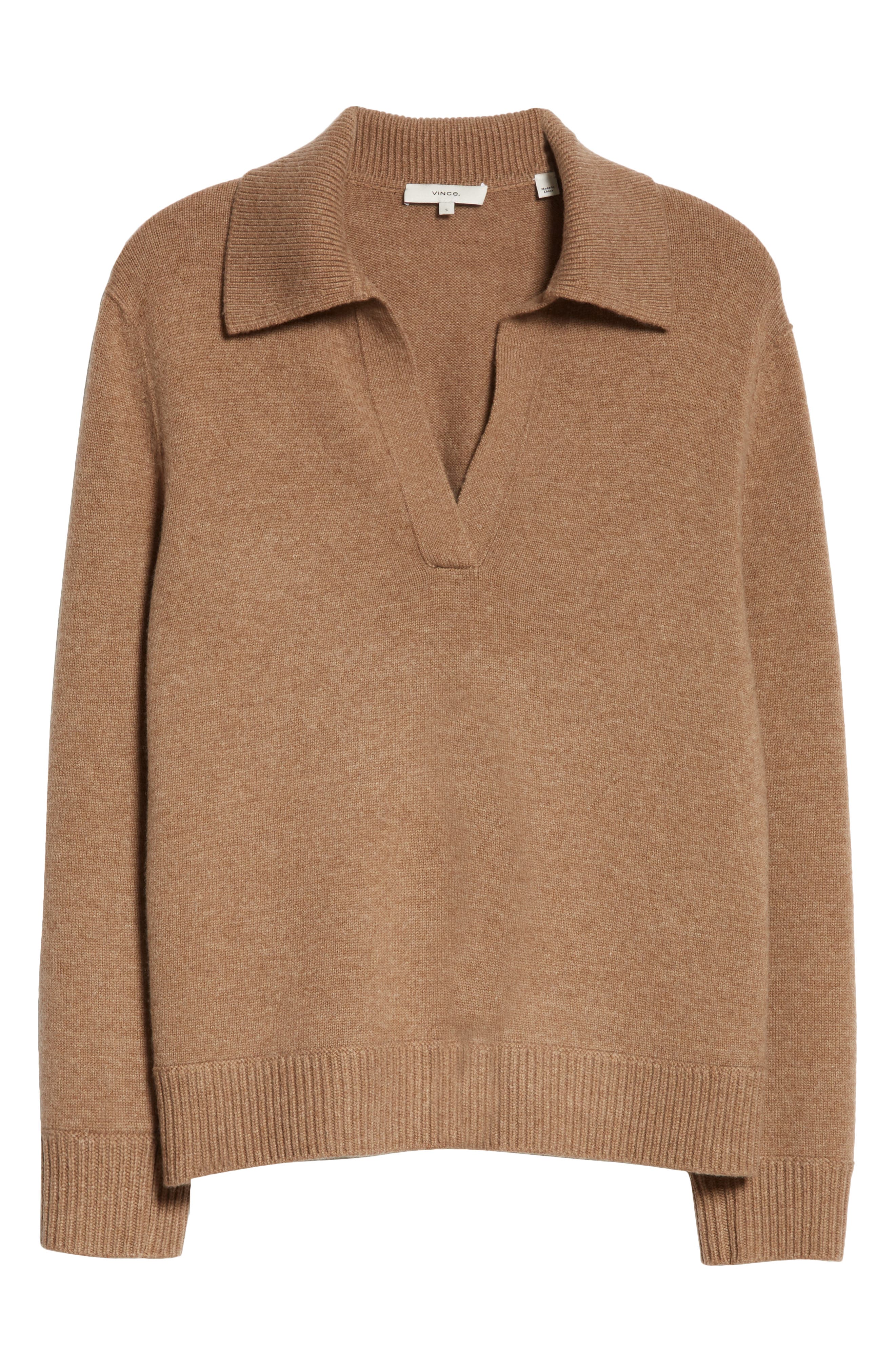 ＜H＞WOOL CASHMIERE BIG CPO Wool & Cashmere Polo Sweater (Women) | Nordstromrack