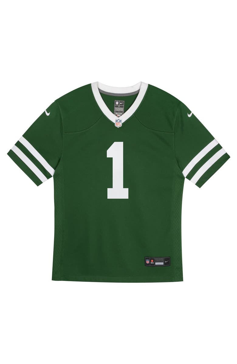 Nike Preschool Nike Ahmad Sauce Gardner Legacy Green New York Jets Game Jersey, Alternate, color, Green