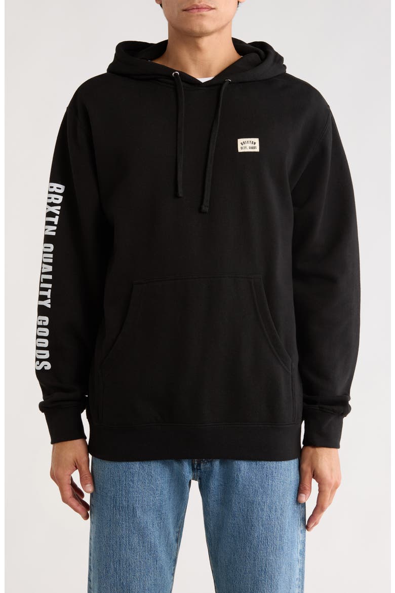 Woodburn Grpahic Hoodie, Main, color, BLACK