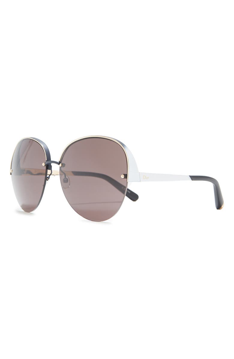 CHRISTIAN DIOR 63mm Oversized Sunglasses, Alternate, color, Mtivryblu