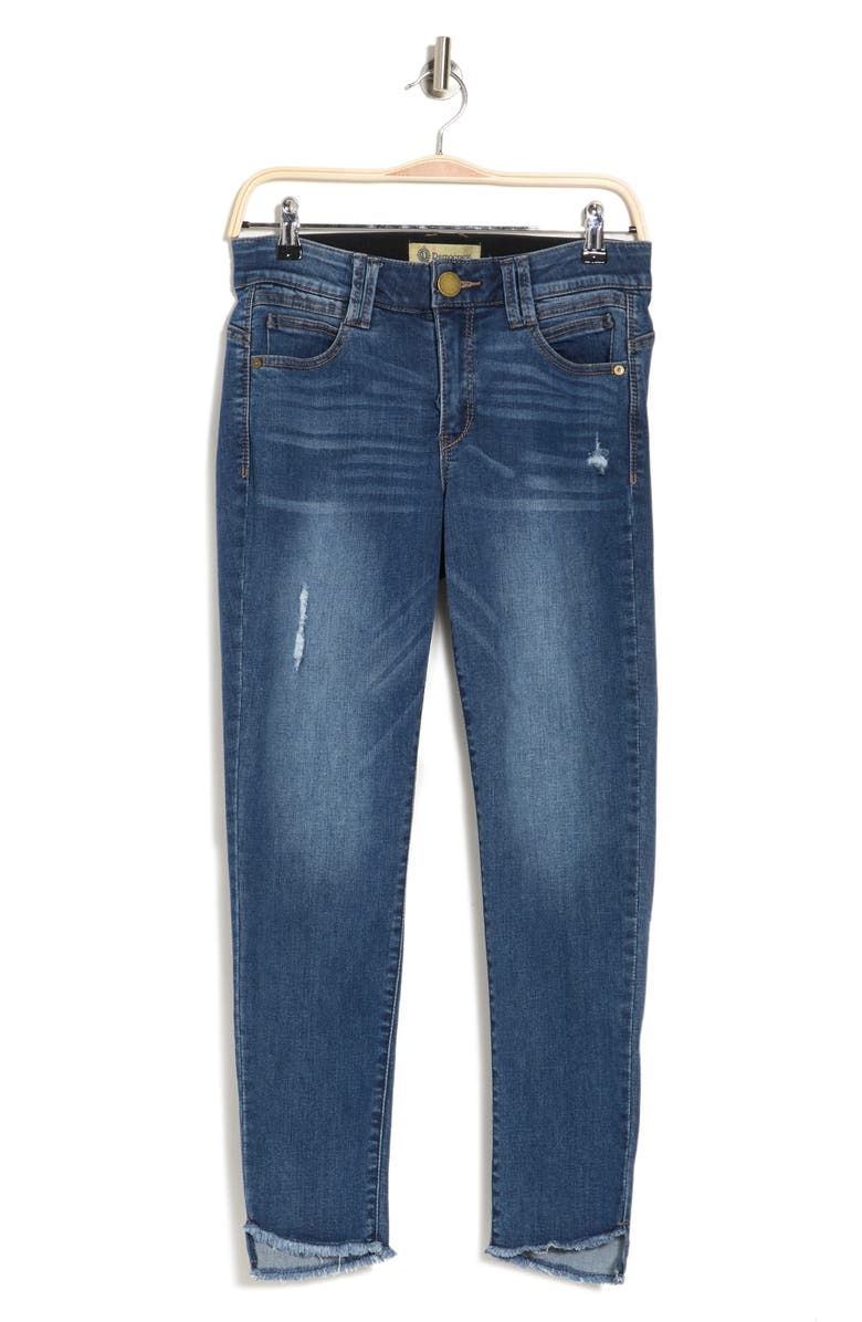 Democracy 26/10 Ab Tech Frayed Ankle Jeans, Alternate, color,