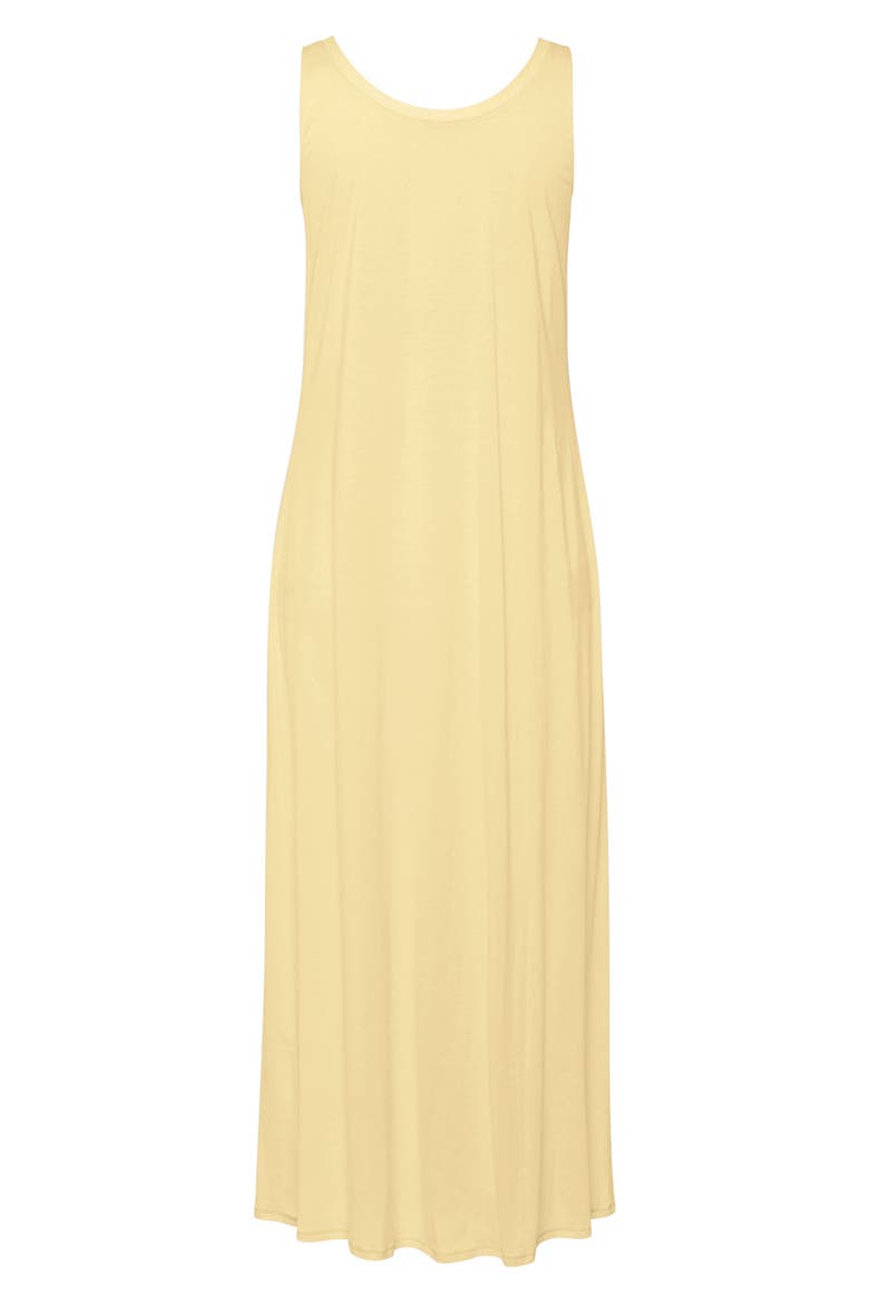 Cotton Deluxe Long Tank Gown, Alternate, color, VANILLA HIGHLIGHT