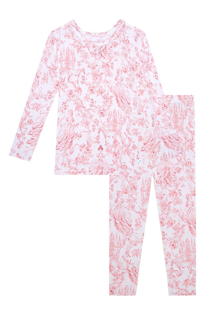 Posh Peanut Fitted Two-Piece Pajamas, Main, color, White