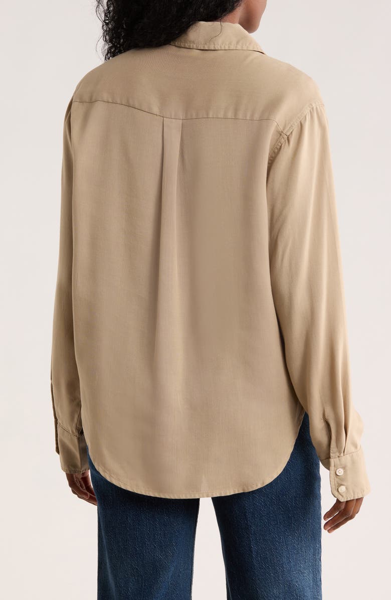 Tailor Vintage Utility Button-Up Shirt, Alternate, color, Khaki