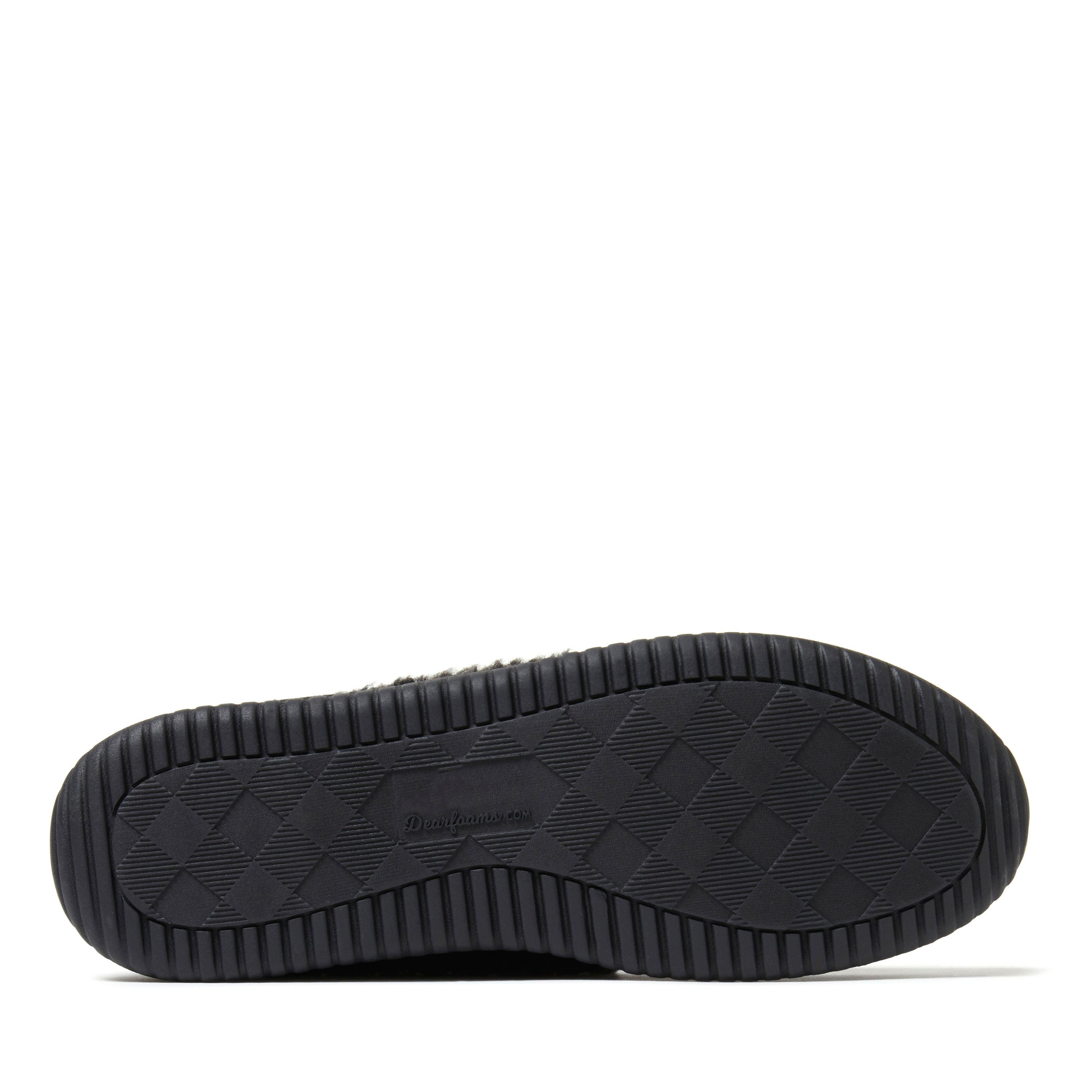 DEARFOAMS Alexander Microsuede Moccasin Slipper, Alternate, color, Black