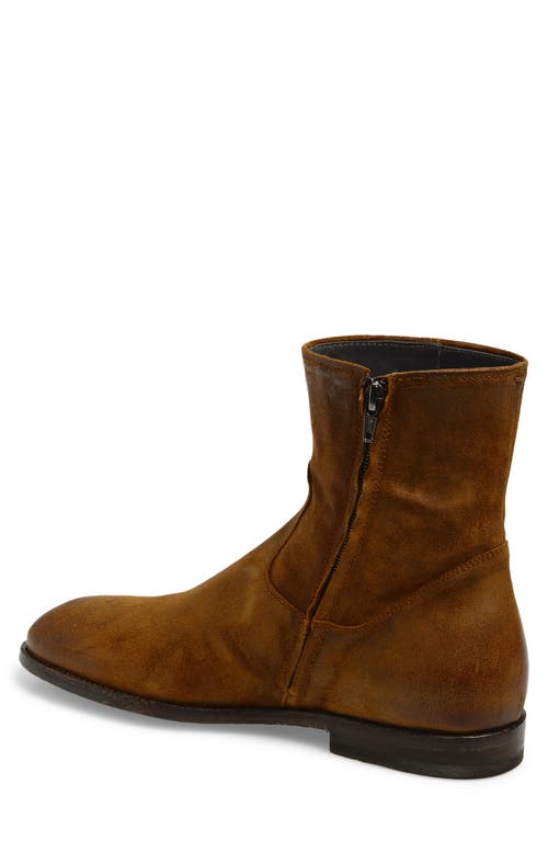 To Boot New York Nils Plain Toe Suede Zip Boot In Multi