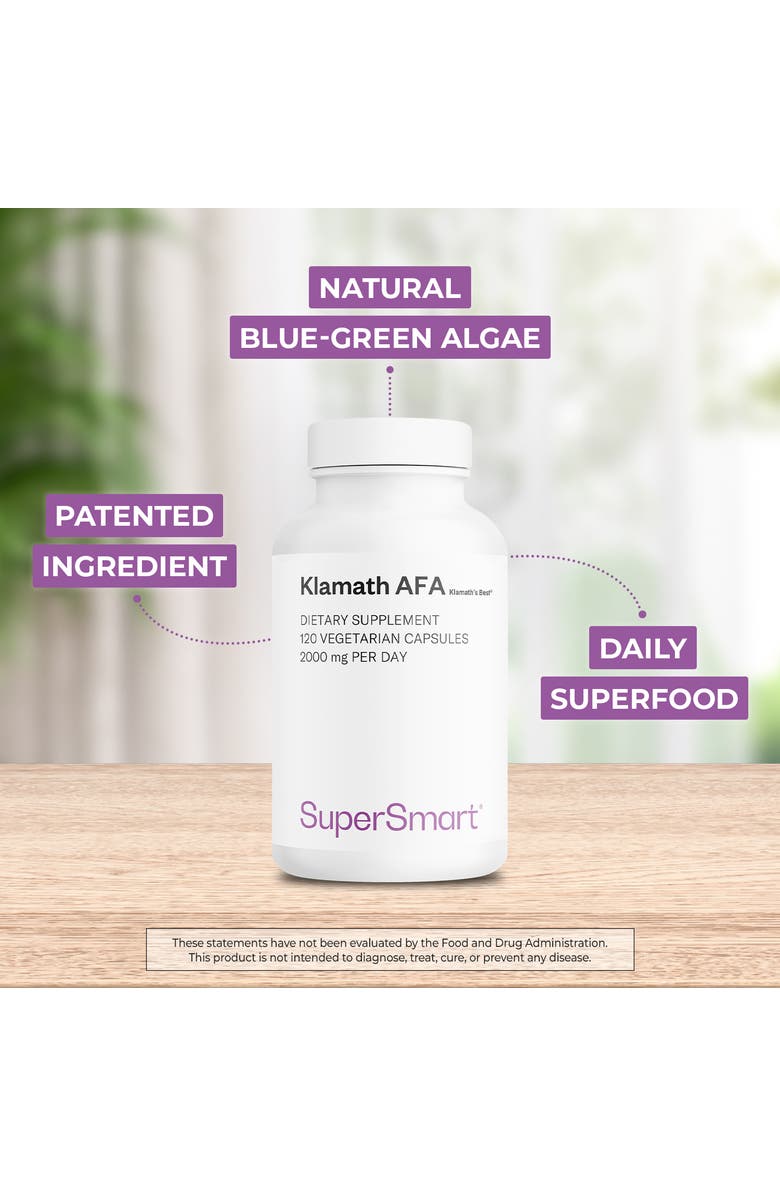 SuperSmart Klamath AFA 1000 mg per Day, Alternate, color, NO COLOR