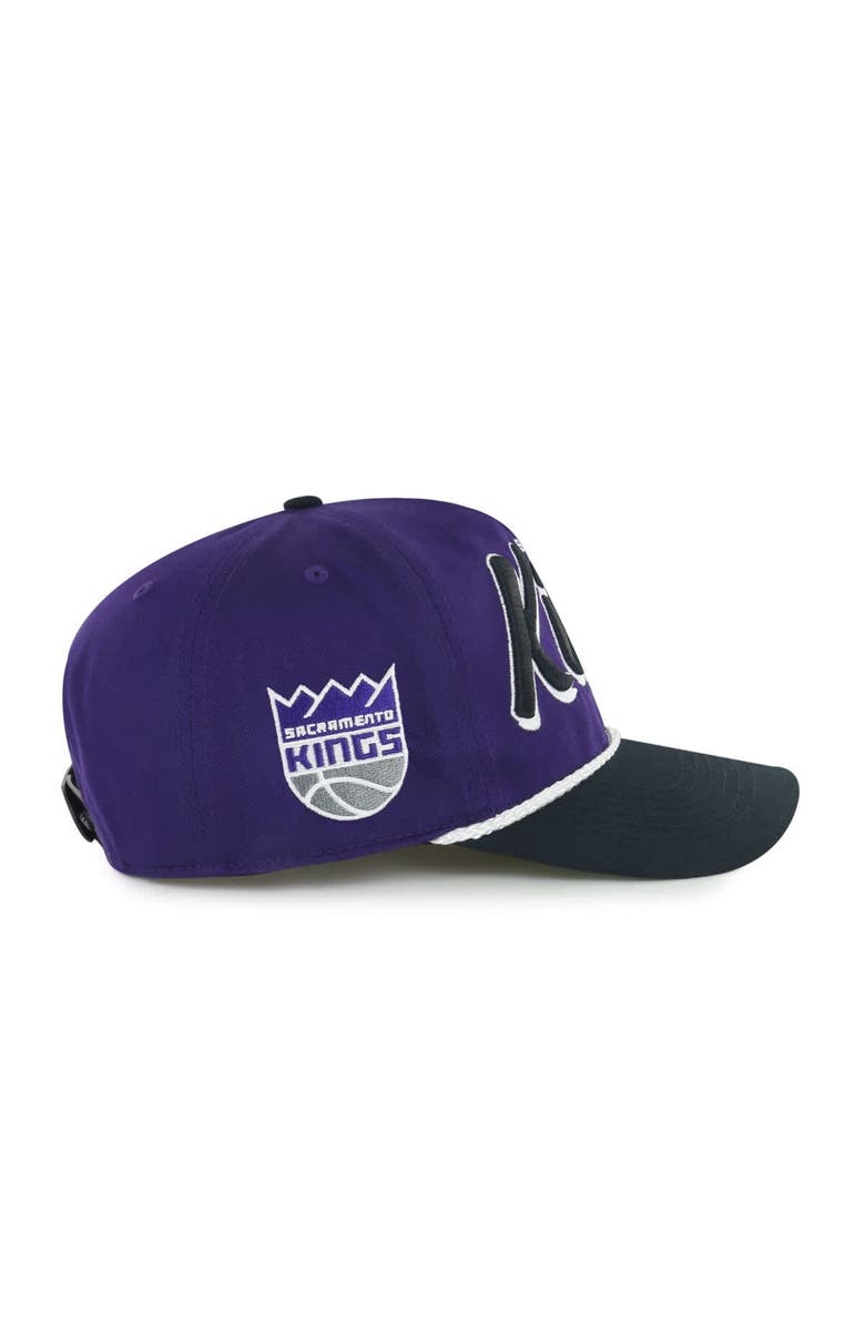 '47 Men's '47 Purple/Black Sacramento Kings Dropshadow Rope Hitch Adjustable Hat, Alternate, color, Purple