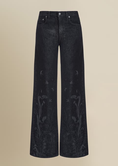 Tarot Relaxed Wide-Leg Dark Denim Jean