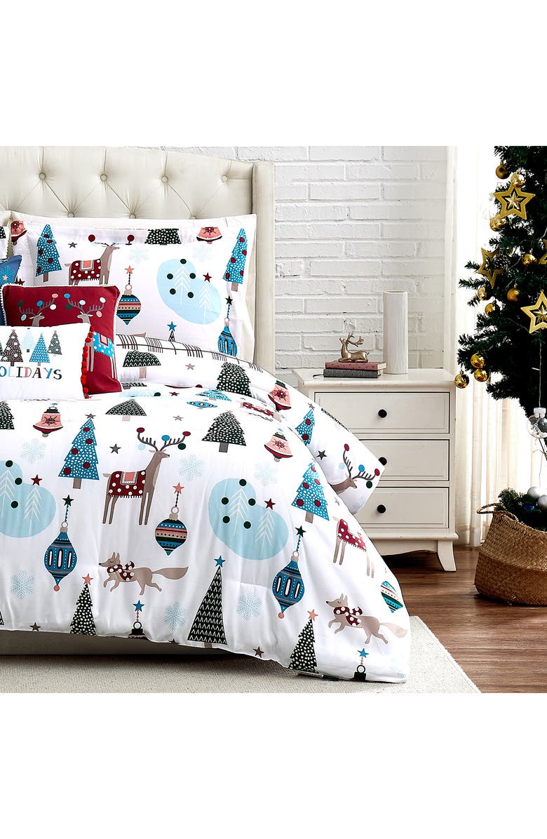 SOUTHSHORE FINE LINENS Holiday Winter Wonderland Comforter Set, Alternate, color, Winter Wonderland
