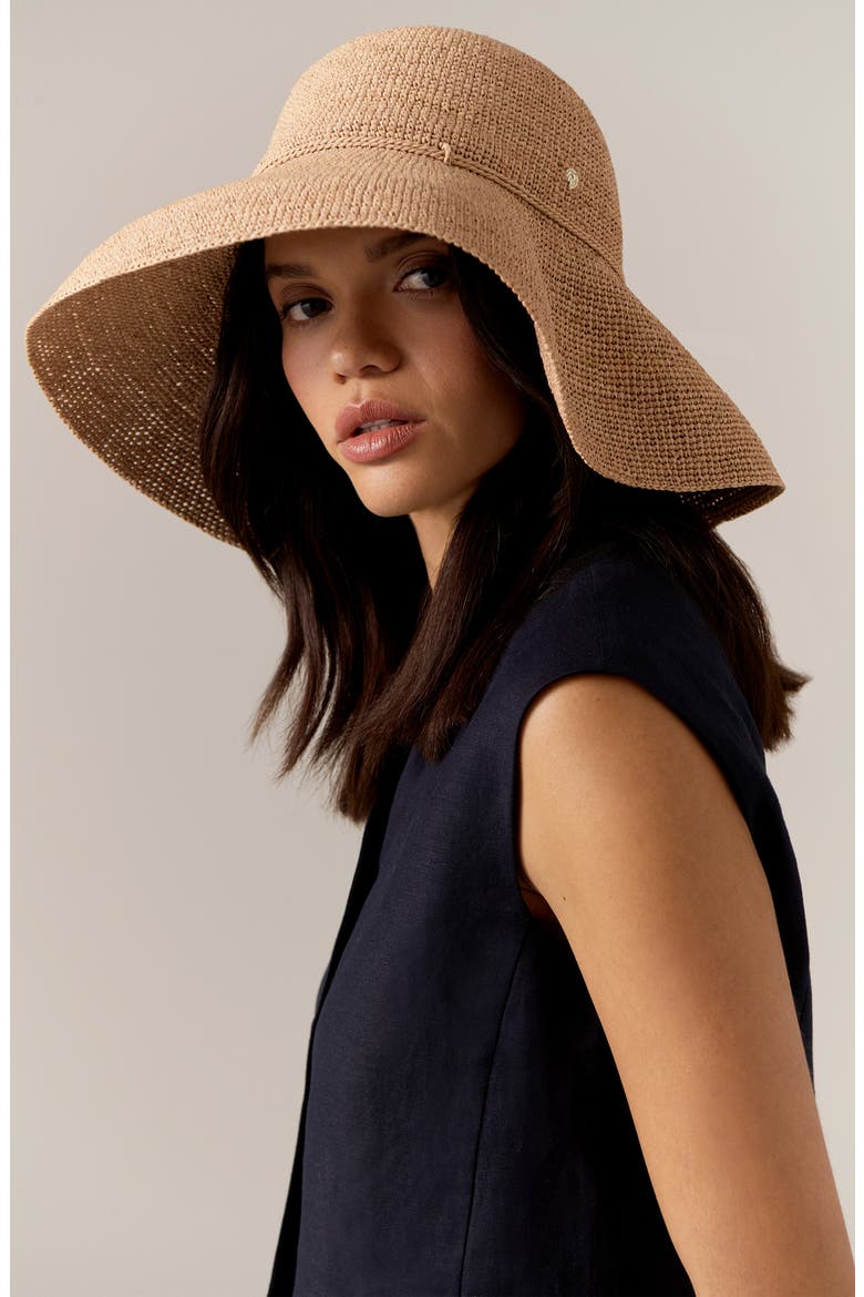 Provence 12 Packable Raffia Hat, Alternate, color, NOUGAT