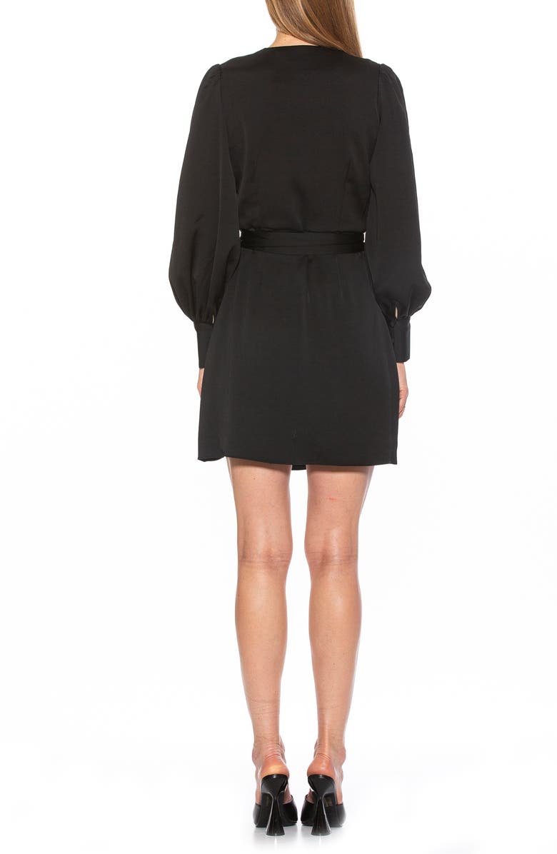 Alexia Admor Blouson Sleeve Wrap Dress, Alternate, color,