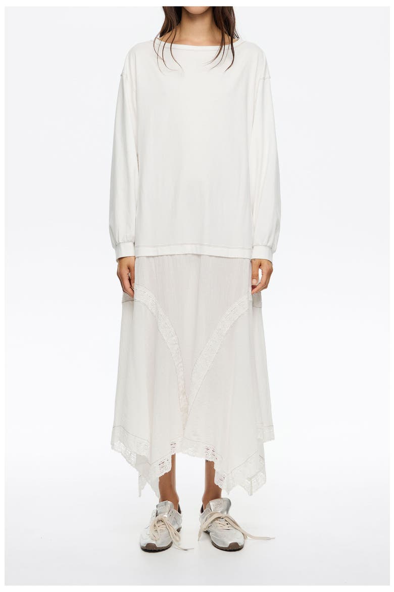 Asymmetric 2 1 Dress, Main, color, IVORY