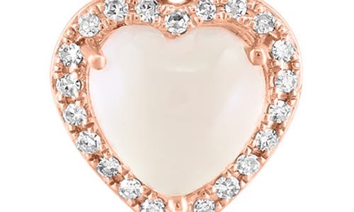 Effy Rose Quartz & Diamond Heart Pendant Necklace In Pink