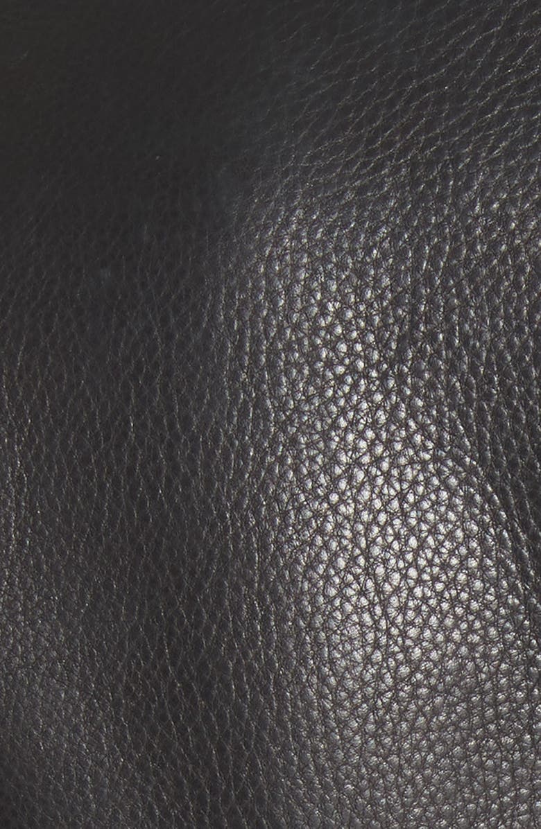 Alexander Wang Zip Front Leather Blazer, Alternate, color,