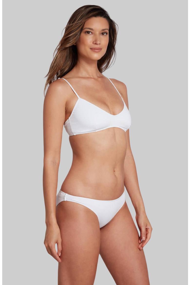 Jenna Classic Brief Bikini Bottom, Alternate, color, White