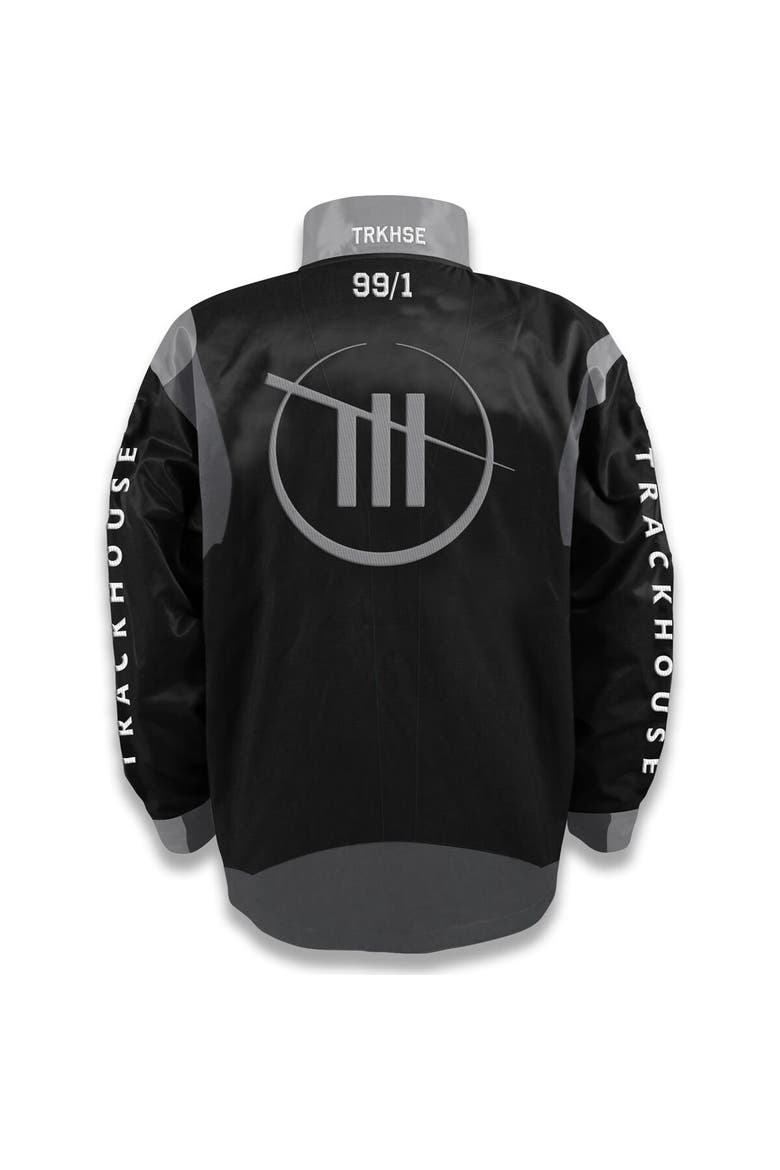 Men's Trackhouse Racing Team Collection Black TRACKHOUSE RACING Nylon Uniform Full-Snap Jacket, Alternate, color, Black