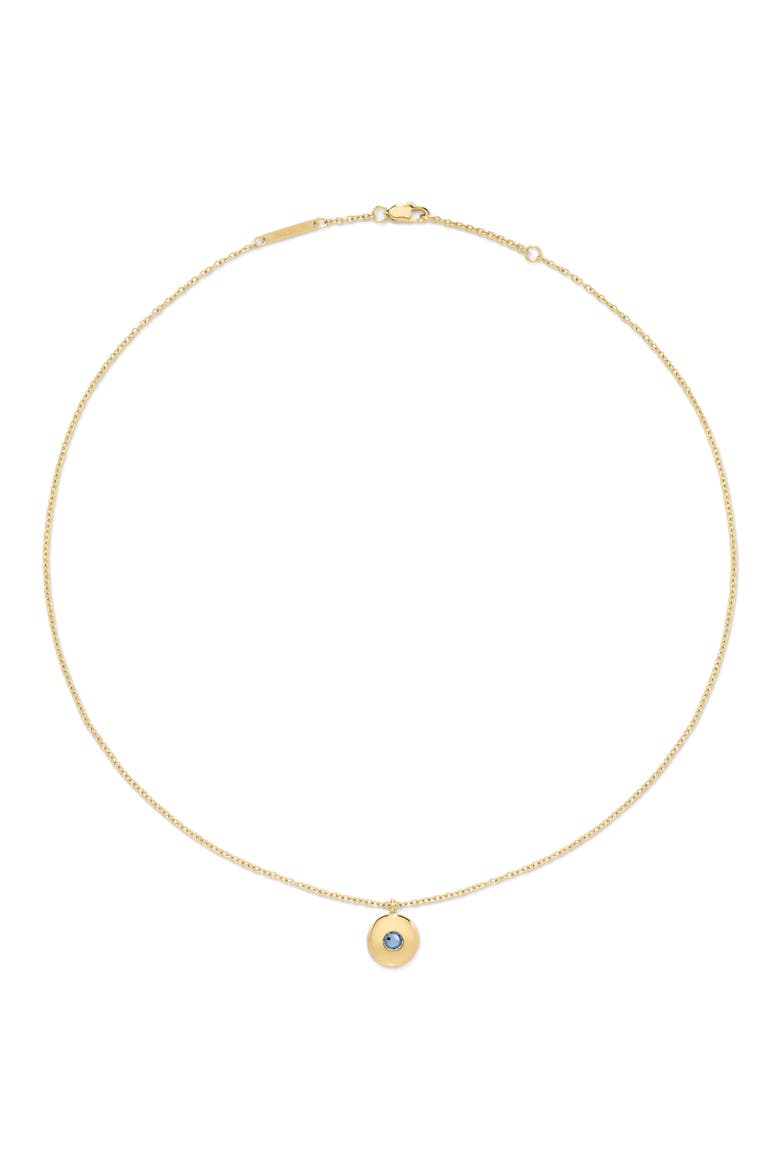 Birthstone Pendant Necklace, Main, color, GOLD - DECEMBER