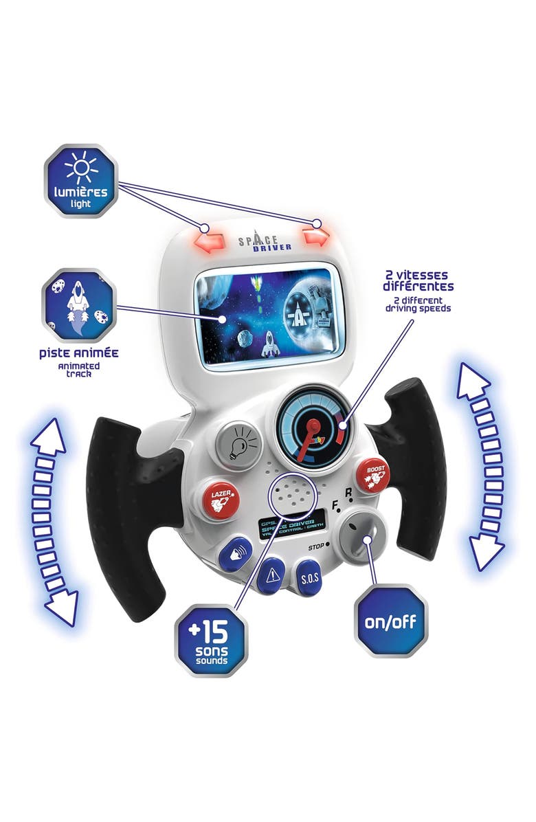 Smoby Space Driver Light & Sound Toy Space Ship Simulator, Ages 3+, Alternate, color, Multicolored