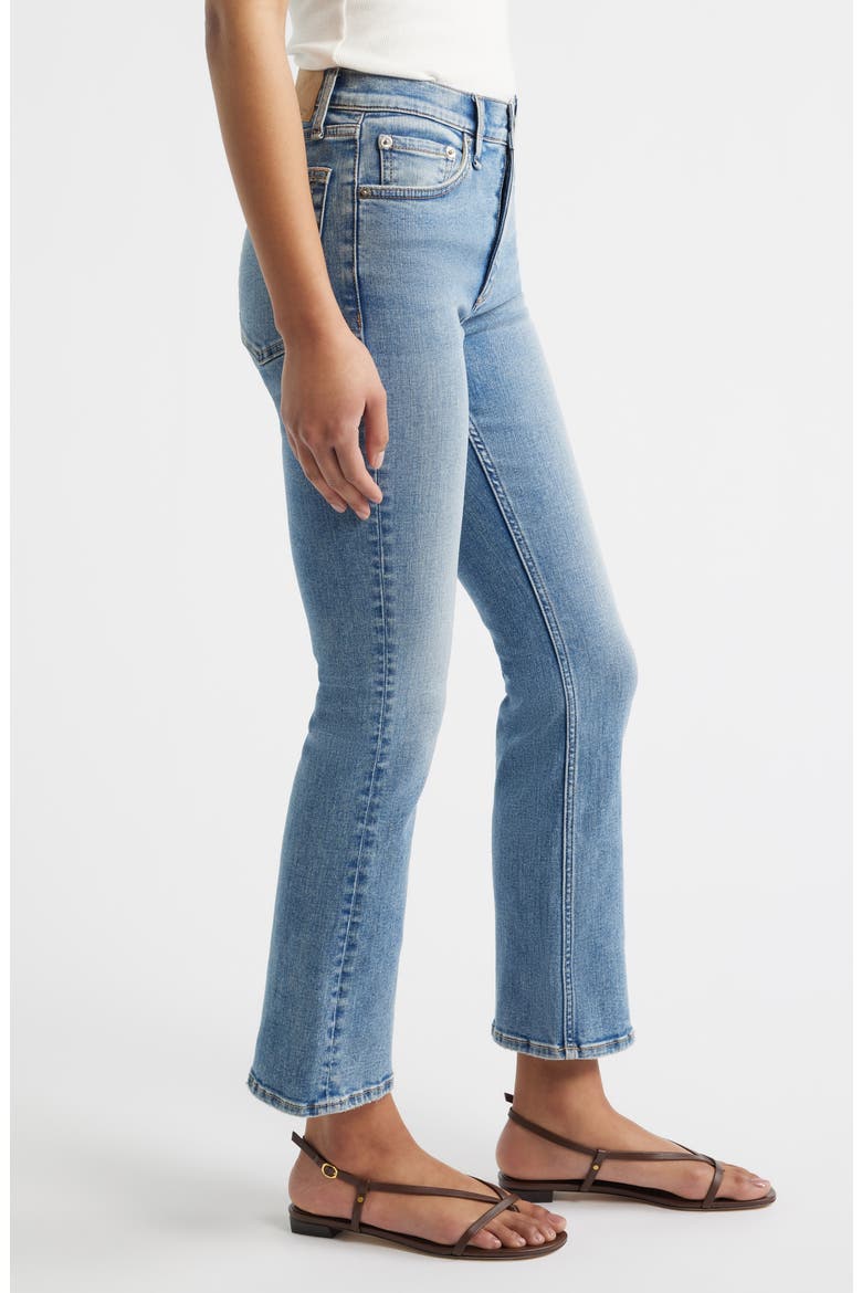 Flexi Peyton Mid Rise Ankle Bootcut Jeans, Alternate, color, TANSY
