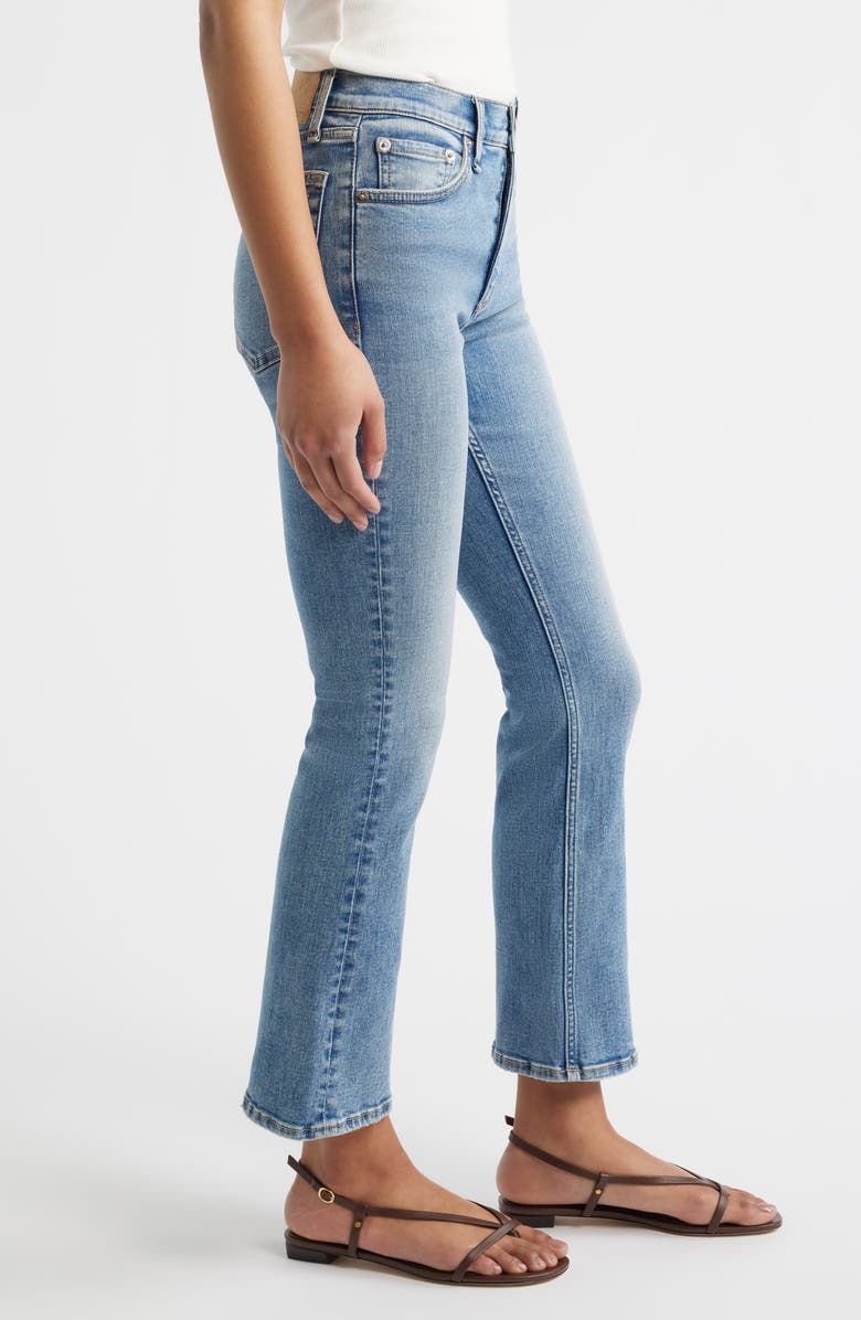rag & bone Flexi Peyton Mid Rise Ankle Bootcut Jeans, Alternate, color, Tansy