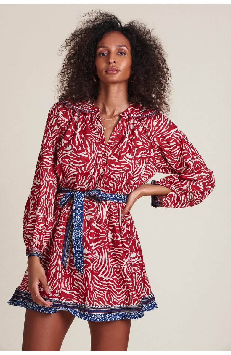 The Shirt by Rochelle Behrens The Taylor Dress, Alternate, color, Red