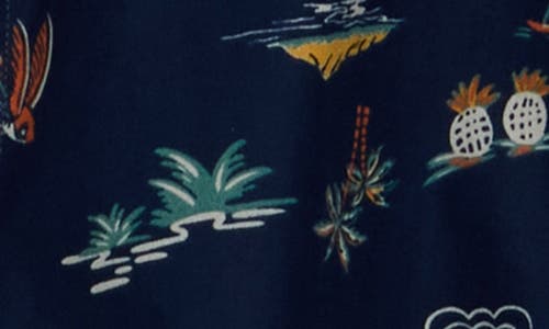 Hurley Lafitenia Short Sleeve Button Up Shirt In Blue