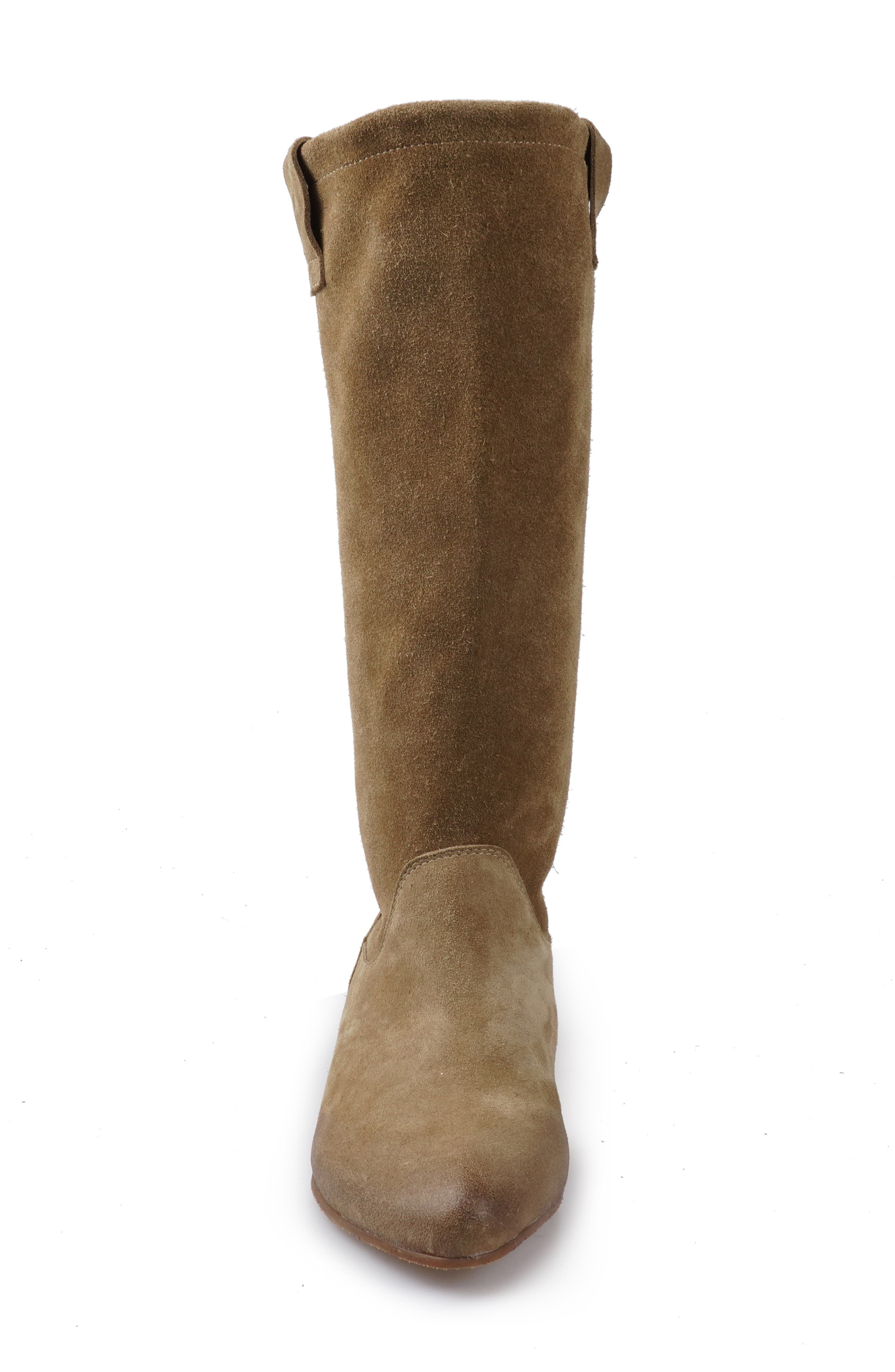 Brindle Hidden Wedge Boot, Alternate, color, SAND SUEDE