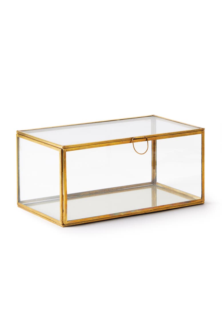 Arwen Rectangular Display Box, Main, color, Gold