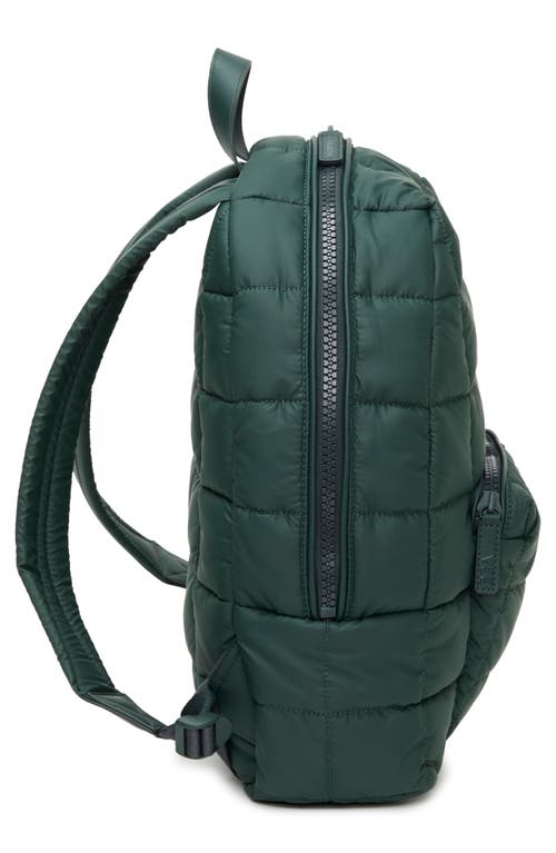 Veecollective Porter Quilted Recycled Nylon Backpack In Green