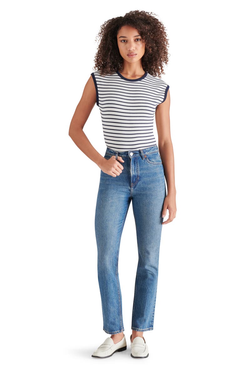Steve Madden Aubree Stripe Bodysuit, Alternate, color, 